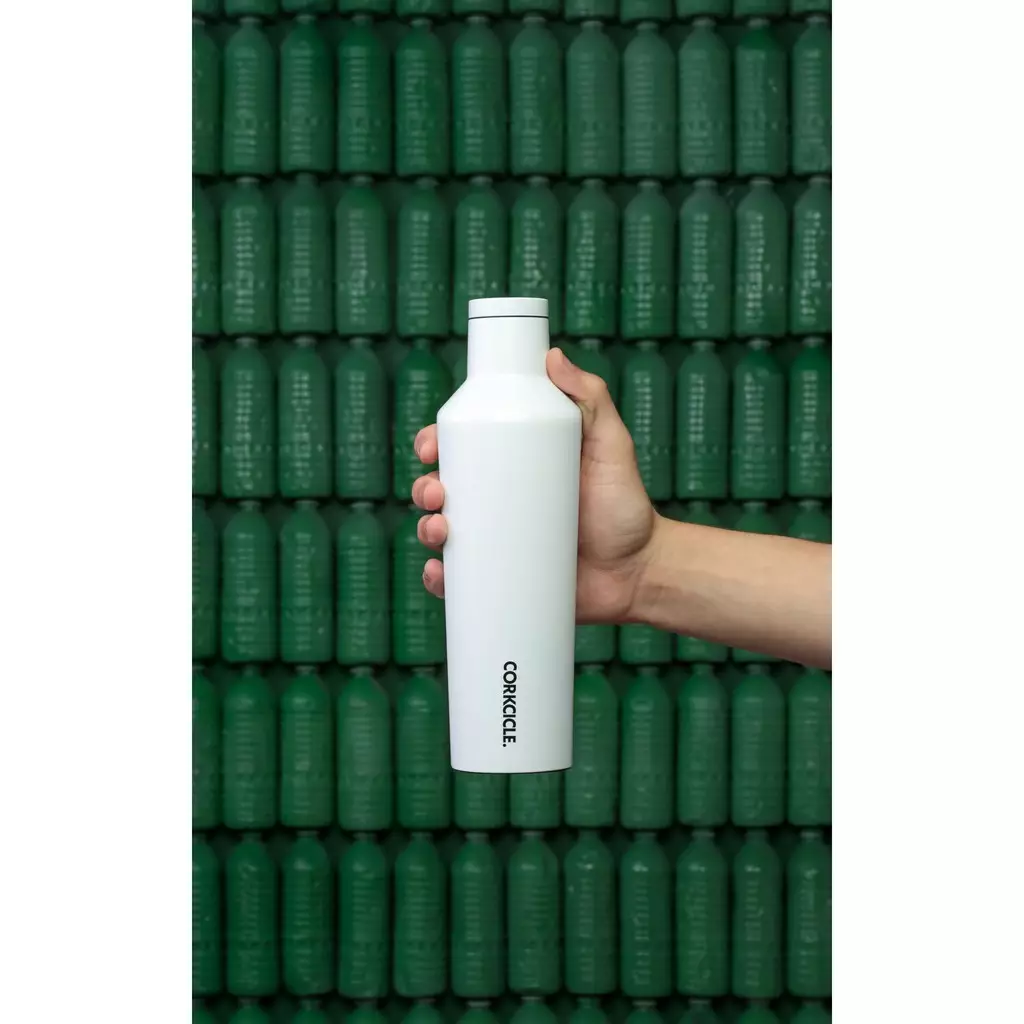 CORKCICLE® Canteen 16oz - Dipped Modernist White