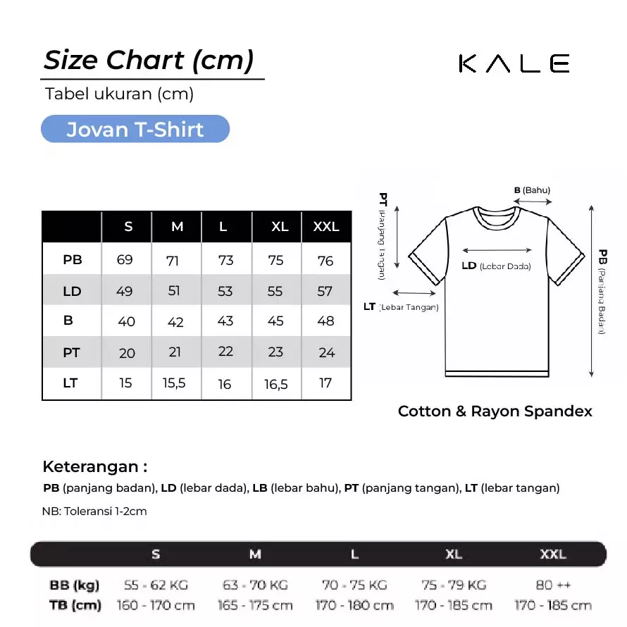 Kale Jovan Pink / Kaos Pria Basic Polos Lengan Pendek