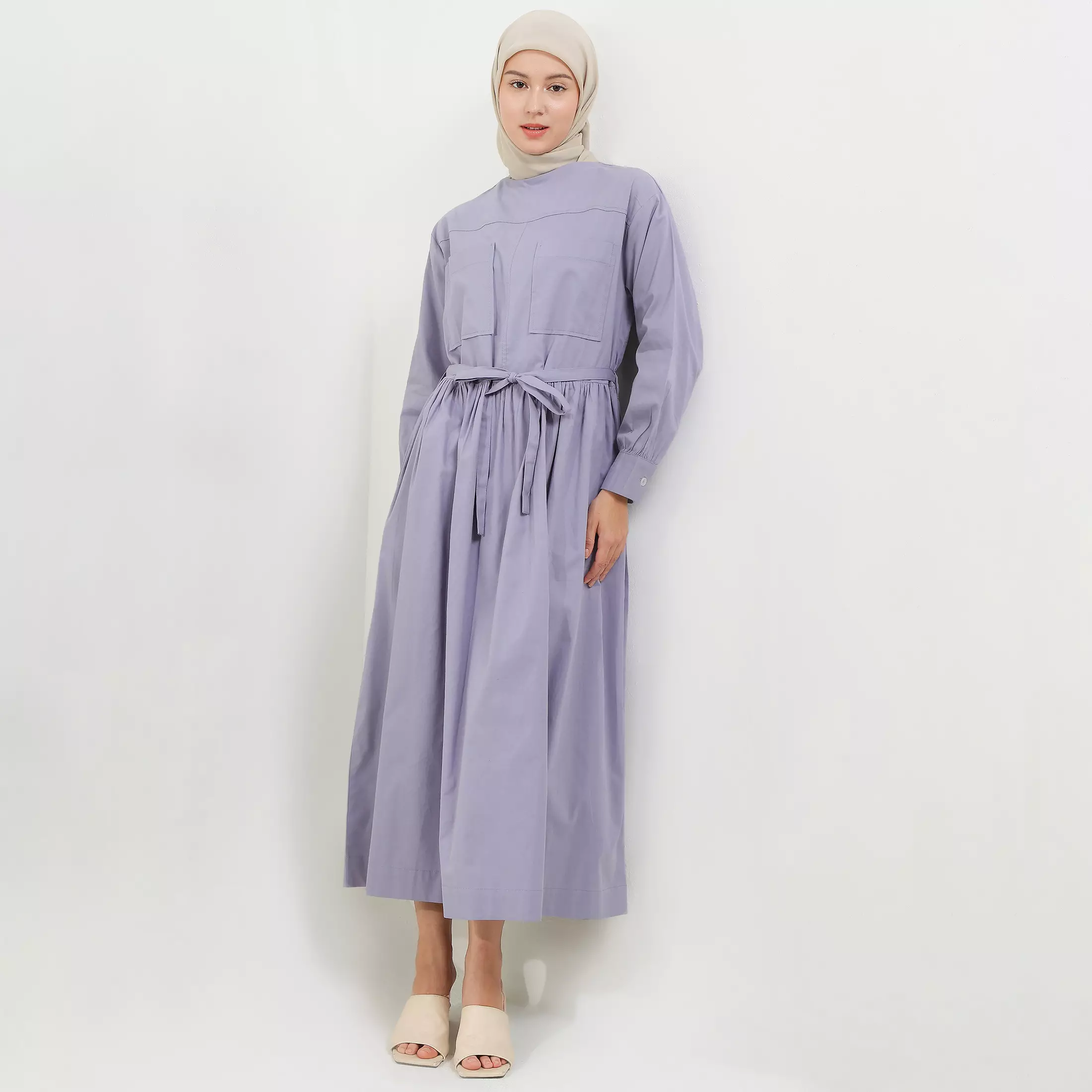MFMW Eleina Dress Gamis Dusty Blue