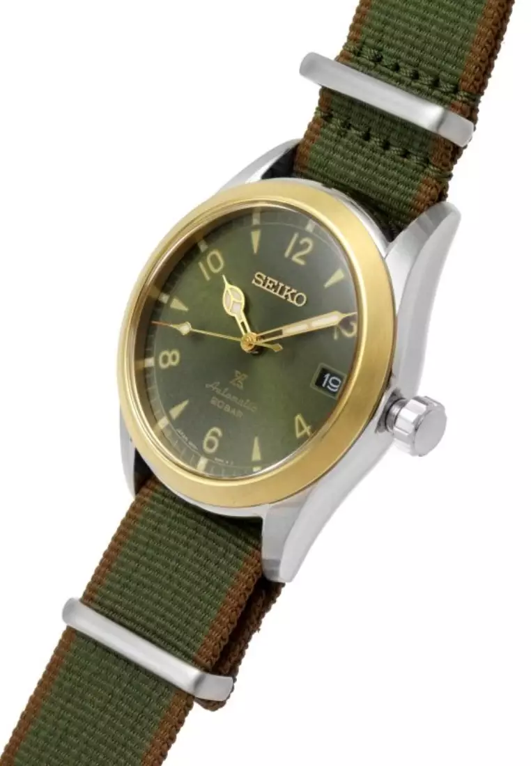 Buy Seiko Seiko Prospex Alpinist Series Khaki Green Nylon Strap