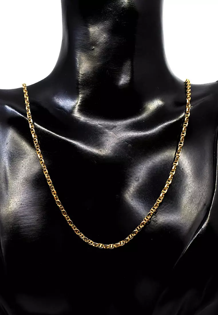 18K Italian Made Yellow Gold Necklace
