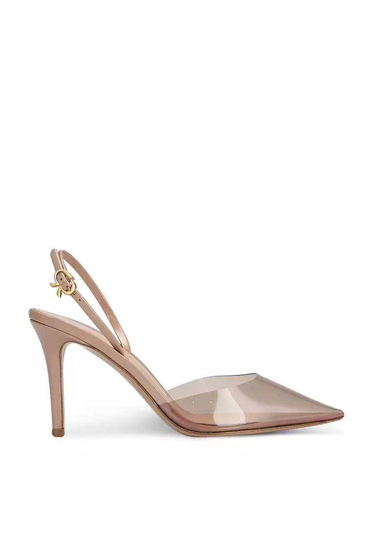 Discount on Gianvito Rossi  shoes - SKU: Ribbon D'orsay Slingback Pumps 85 (Ik)