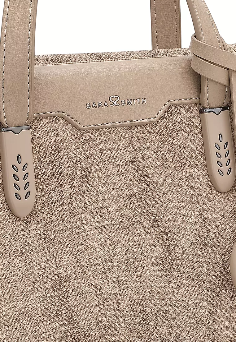 Women's Top Handle Bag / Sling Bag / Crossbody Bag / Shoulder Bag (Tas Tangan Wanita / Tas Selempang Wanita / Tas Bahu Wanita) - Cokelat