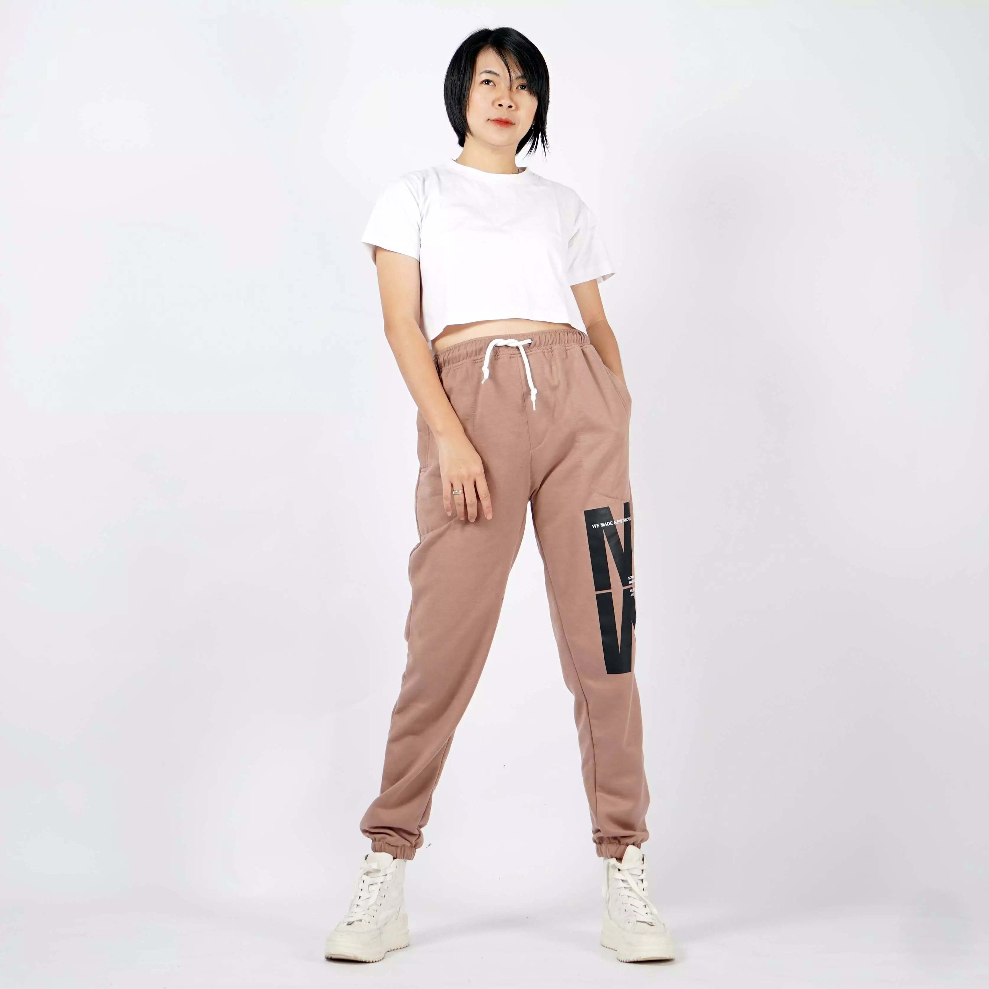  MERIS Celana Olahraga Celana Training Pant Celana Lari Wanita - Moka