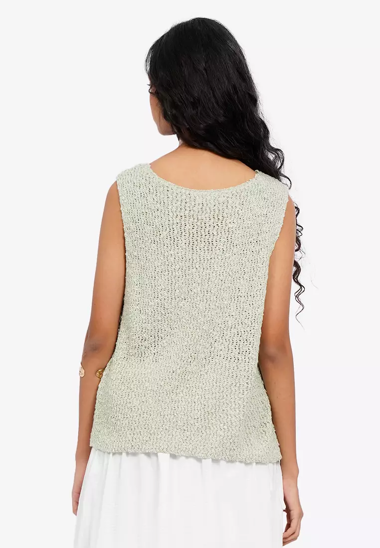 Textured Knit Vest