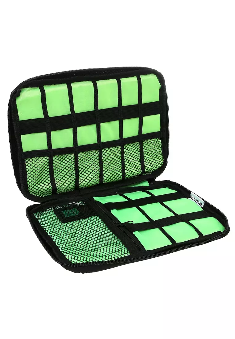 Ars Gadget Organizer Bag Portable Case Large Compartment Material Nylon ORIGINAL - Black Green