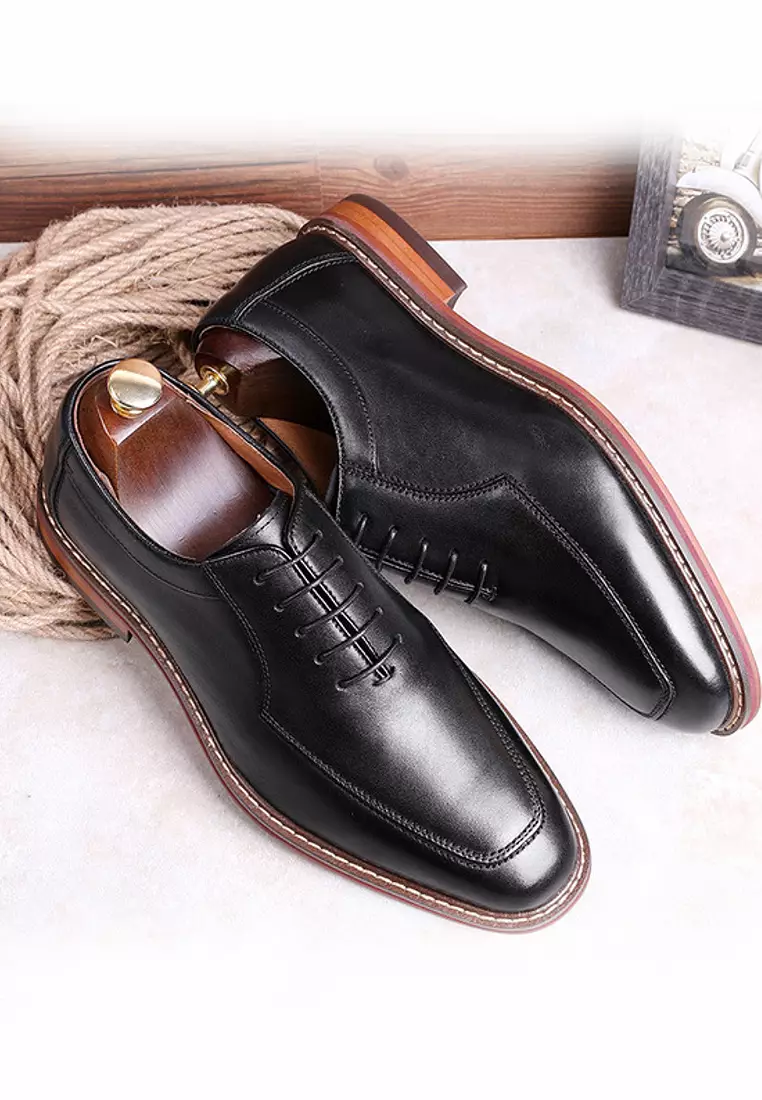 Suede patchwork business Footwear