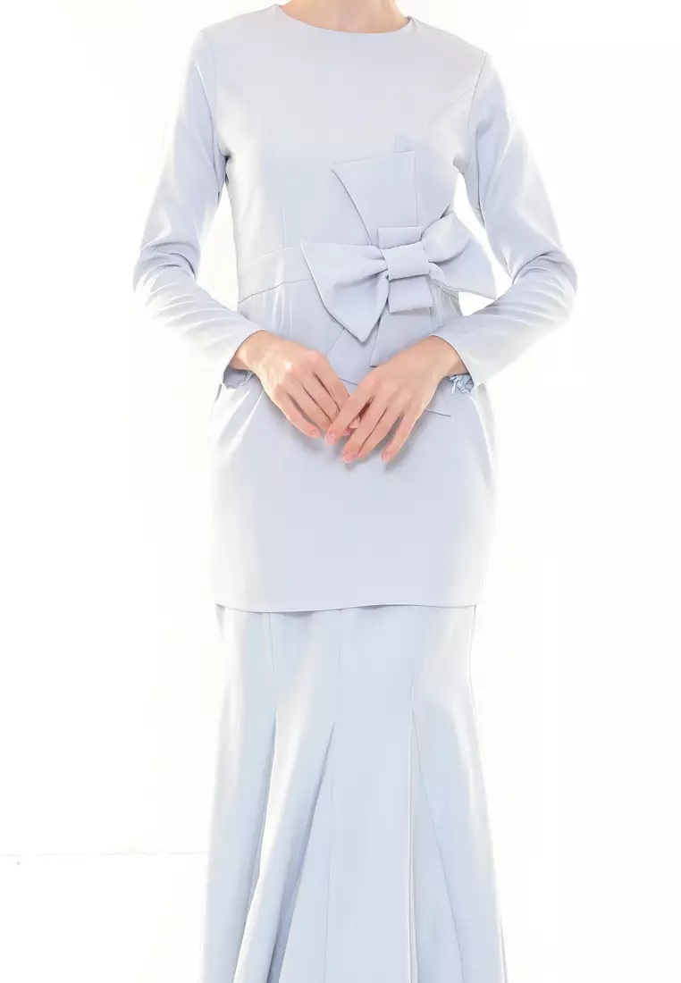 Natalia Kurung Modern in Baby Blue