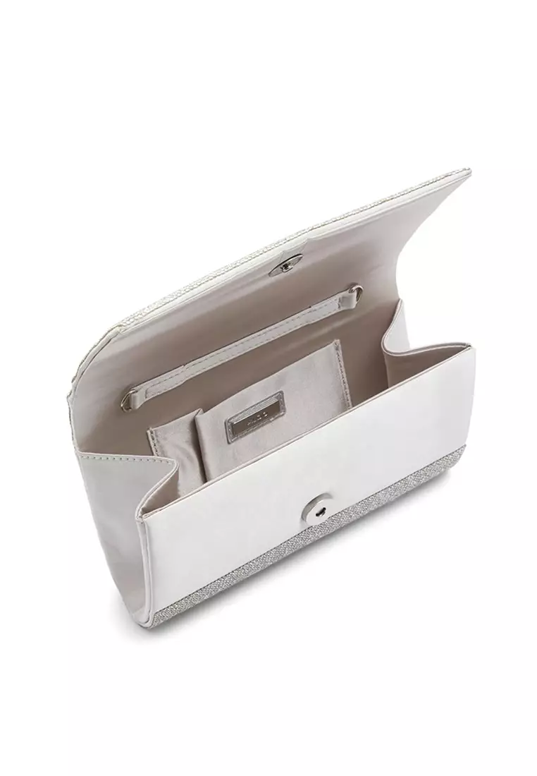 Aldo silver clutch bag hotsell