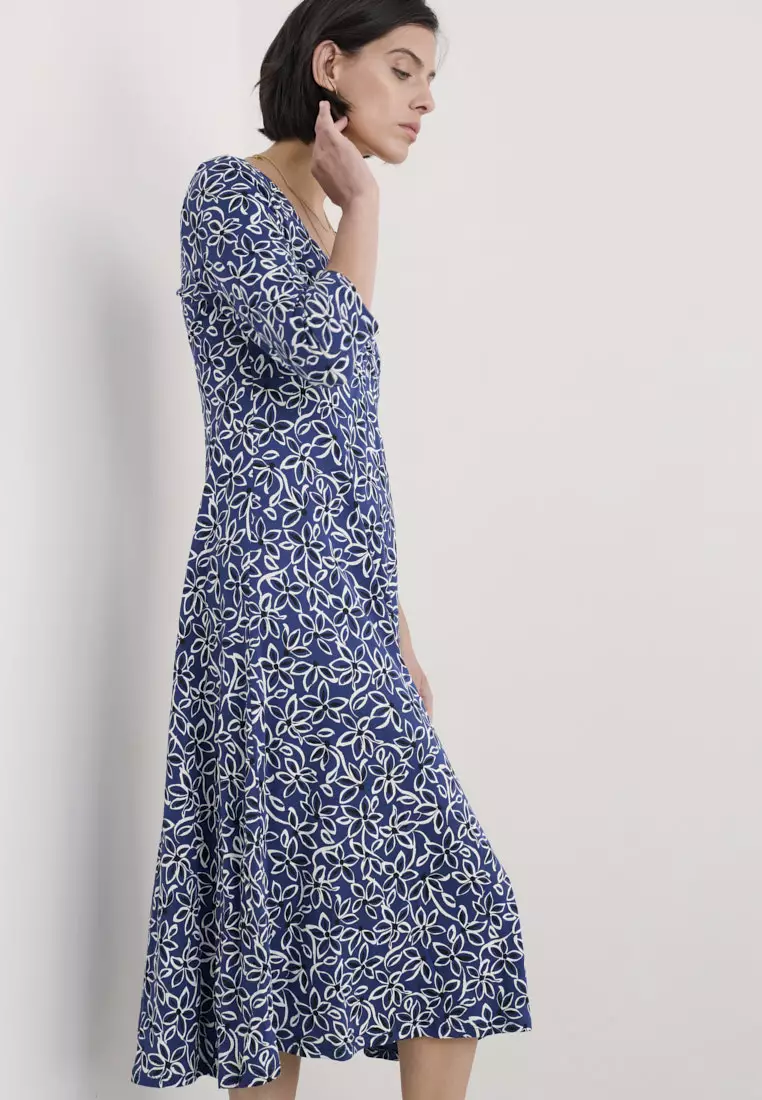 Seasalt Cornwall Petite Navy 3/4 Secret Cove Dress