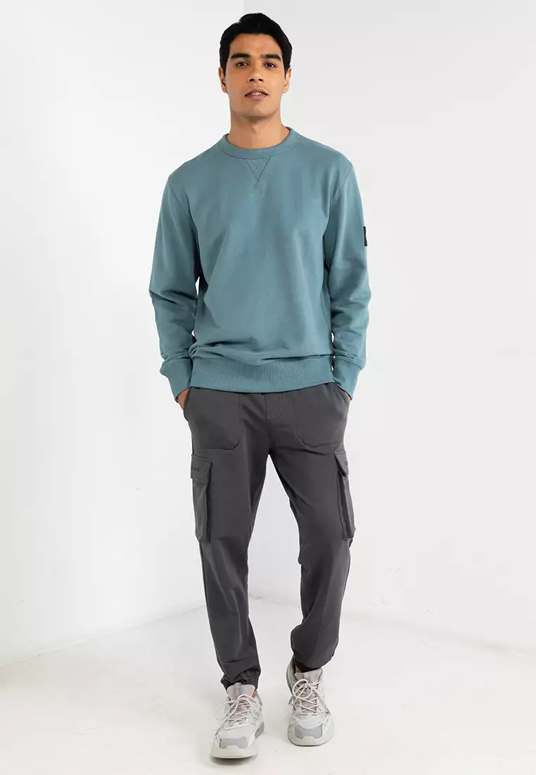 Mens calvin klein cheap crew neck sweatshirt