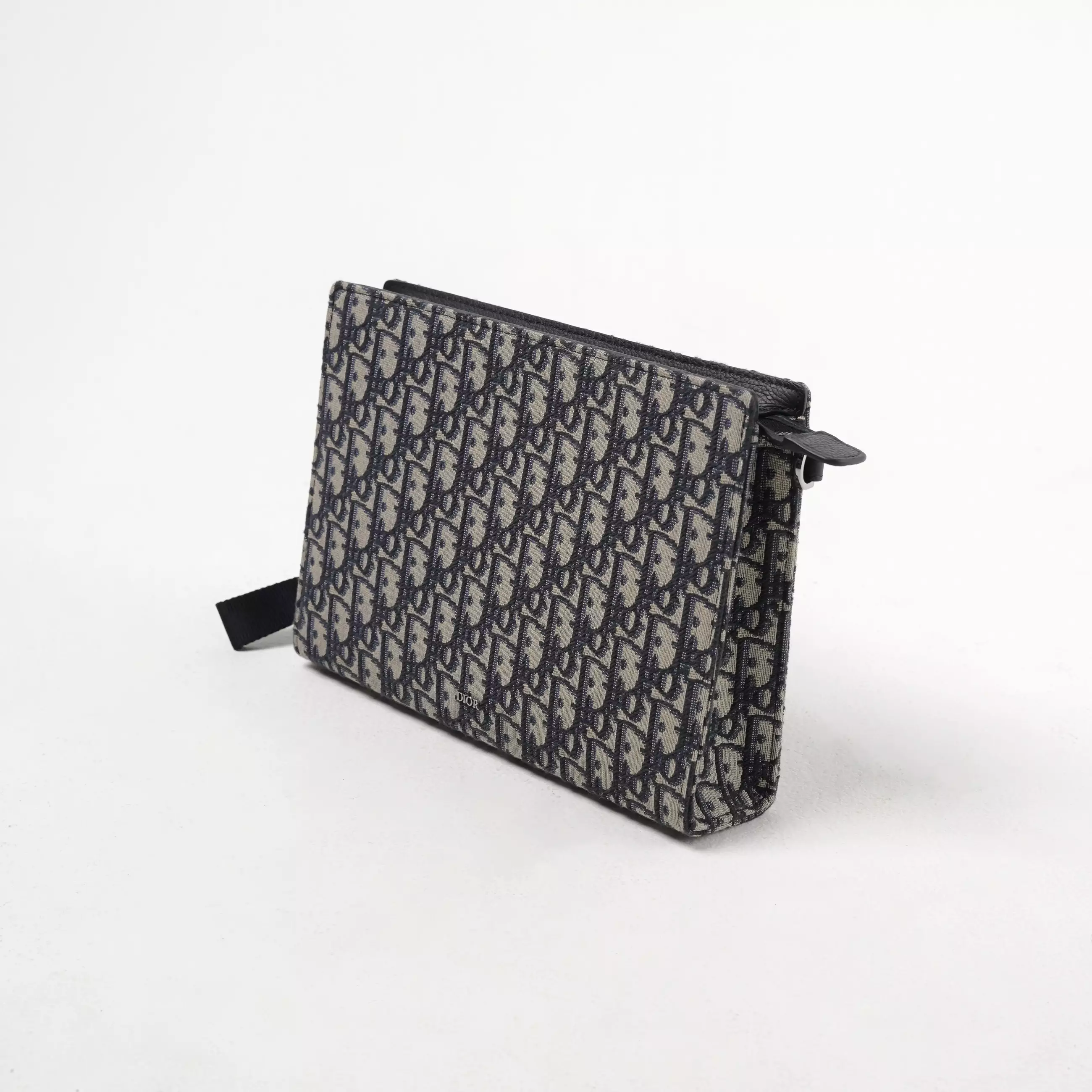 Tas CHRISTIAN DIOR OBLIQUE BEIGE TRIANGLE CLUTCH WITH HANDLE 100% ORIGINAL