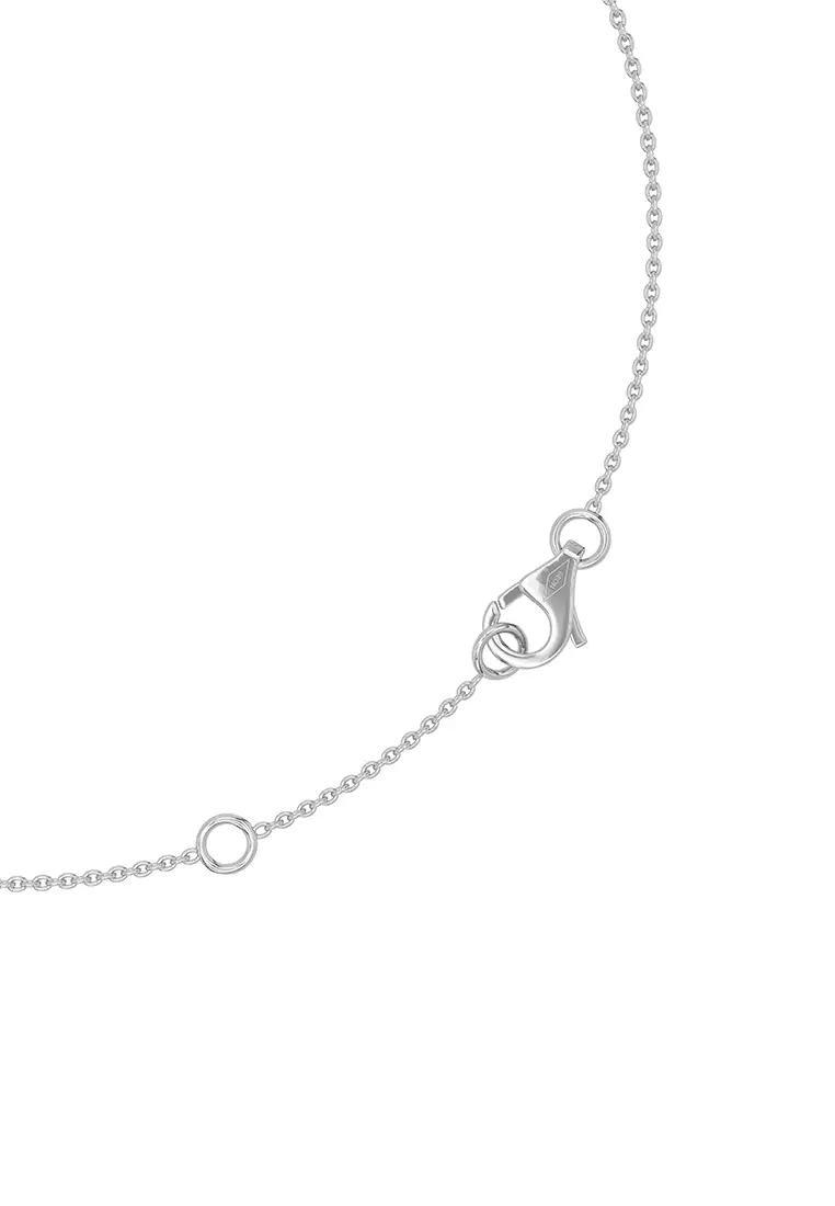 Petal Cluster Lab Grown Diamond Pendant Necklace in 14K White Gold D/E-VVS/VS (0.50ct TDW)