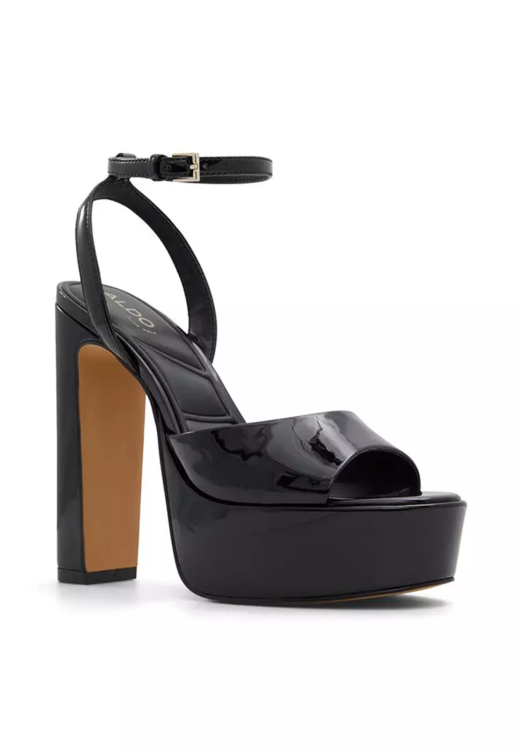 Aldo black platform deals heels