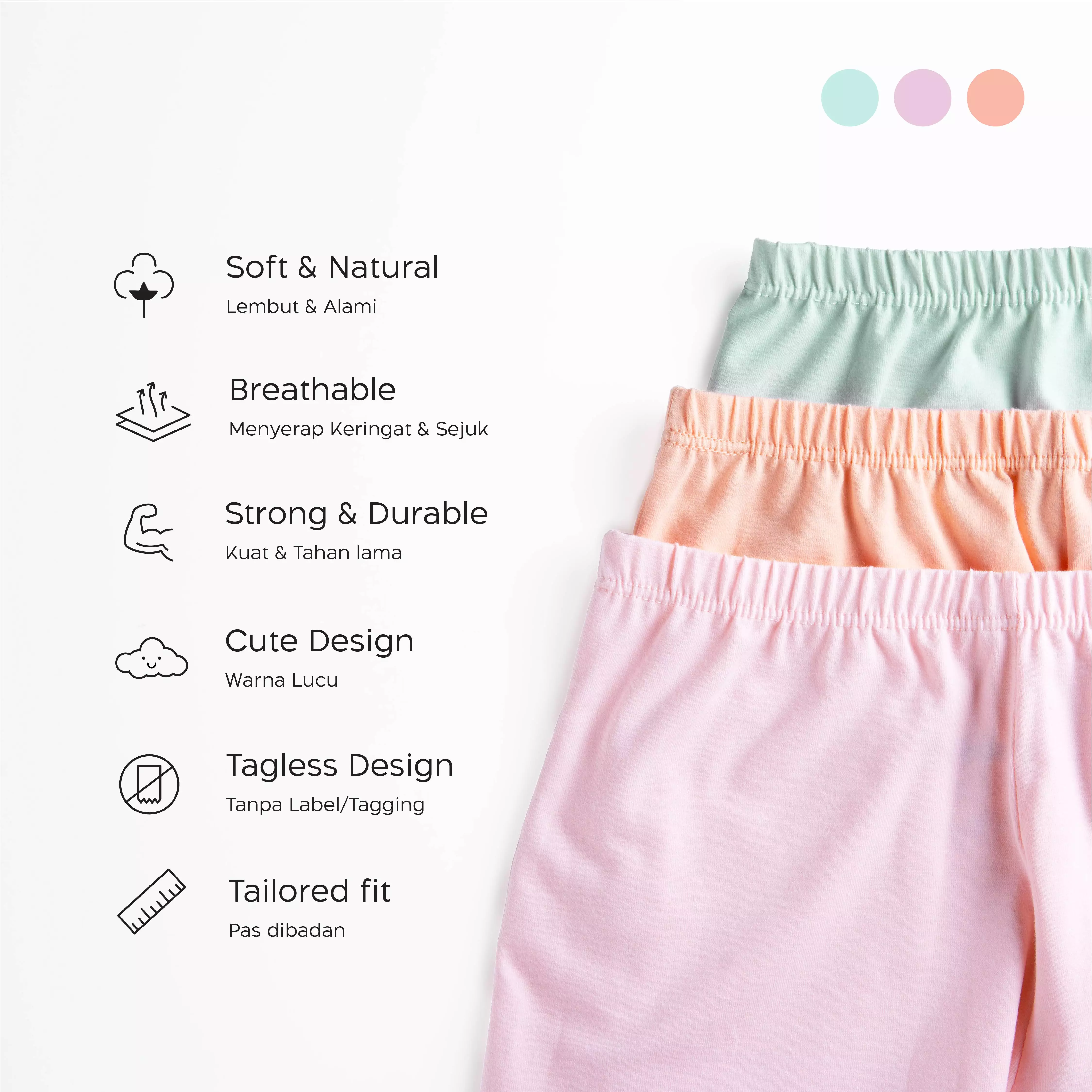 FN Kids Celana Santai Rumah Anak Pendek Cln Tidur Anak 1 PCS NTKC 3429