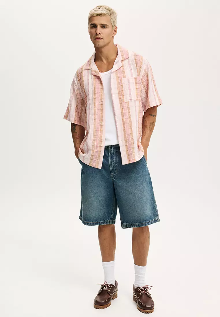 Textured Short Sleeve Shirt