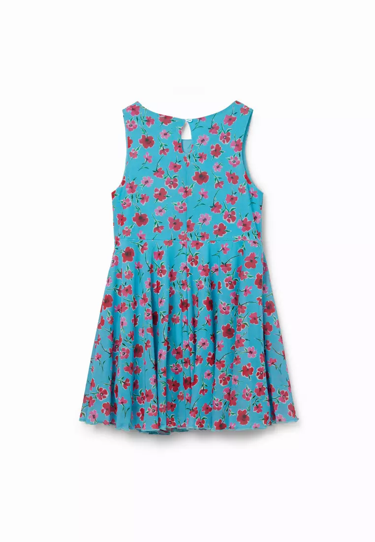 Desigual Girl Floral tulle dress.