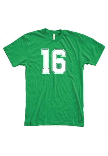 MRL Prints green Number Shirt 16 T-Shirt Customized Jersey 96B21AAA3C3A60GS_1