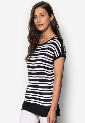 Navy Stripe Jsalon esprit 香港umper Top, 服飾, 上衣