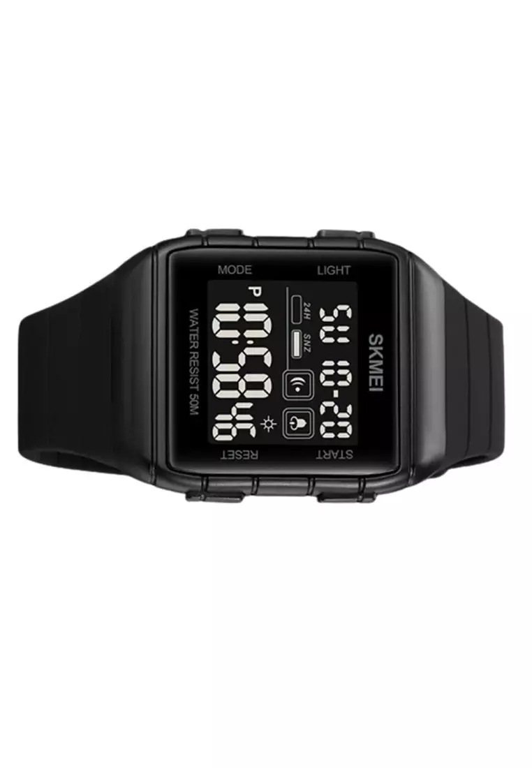 Jam Tangan Digital Pria - 1960 - Black/Black ORIGINAL