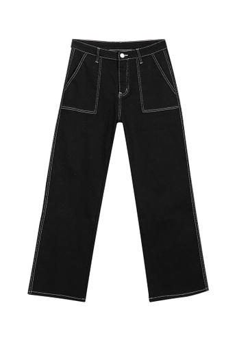 Reoparudo black Reoparudo "Original Denim" Flap Bags Straight Jeans (Black) E505EAA314F264GS_1