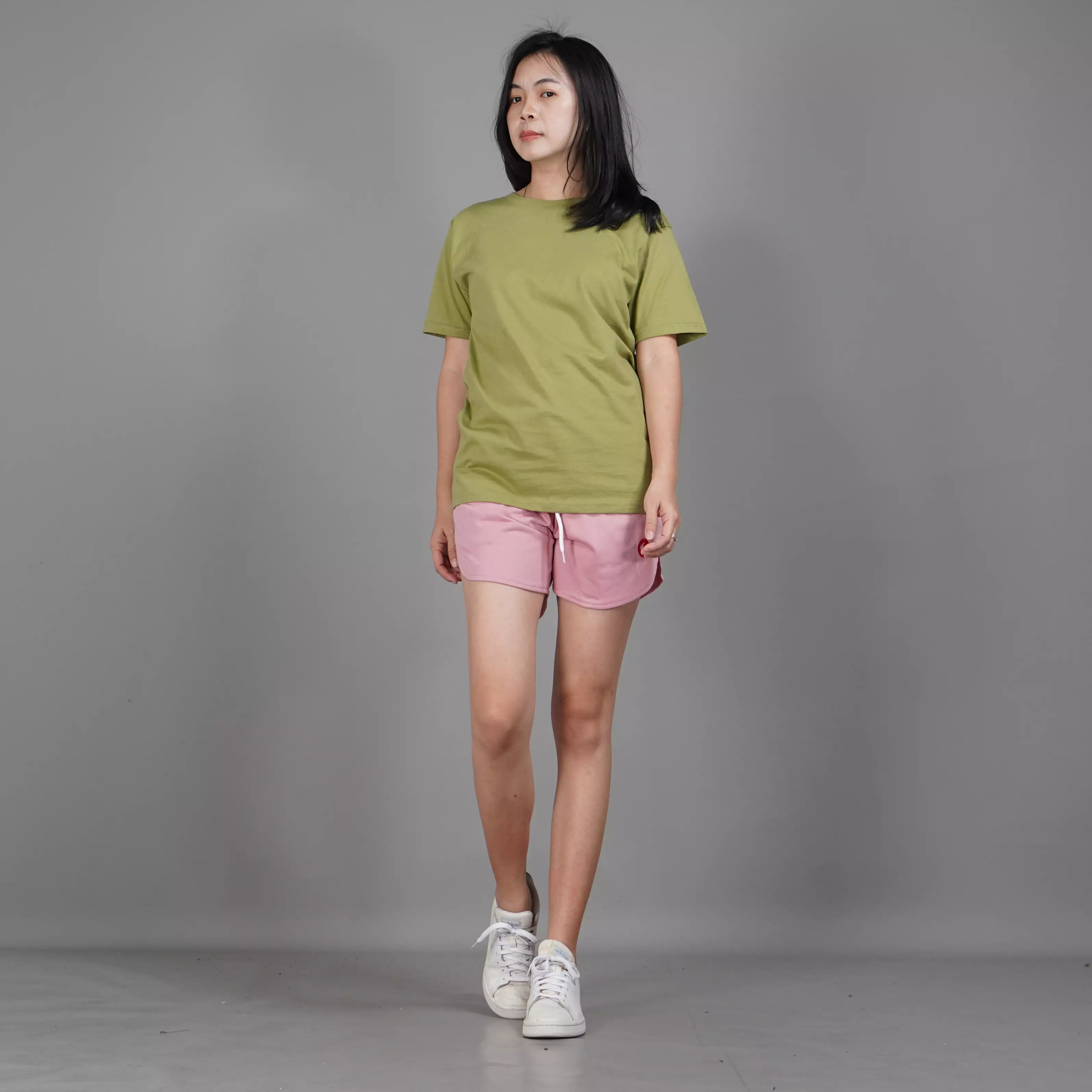  UNILO Size S-BIG Kaos Polos Lengan Pendek Cotton TShirt Short Sleeve - Matcha
