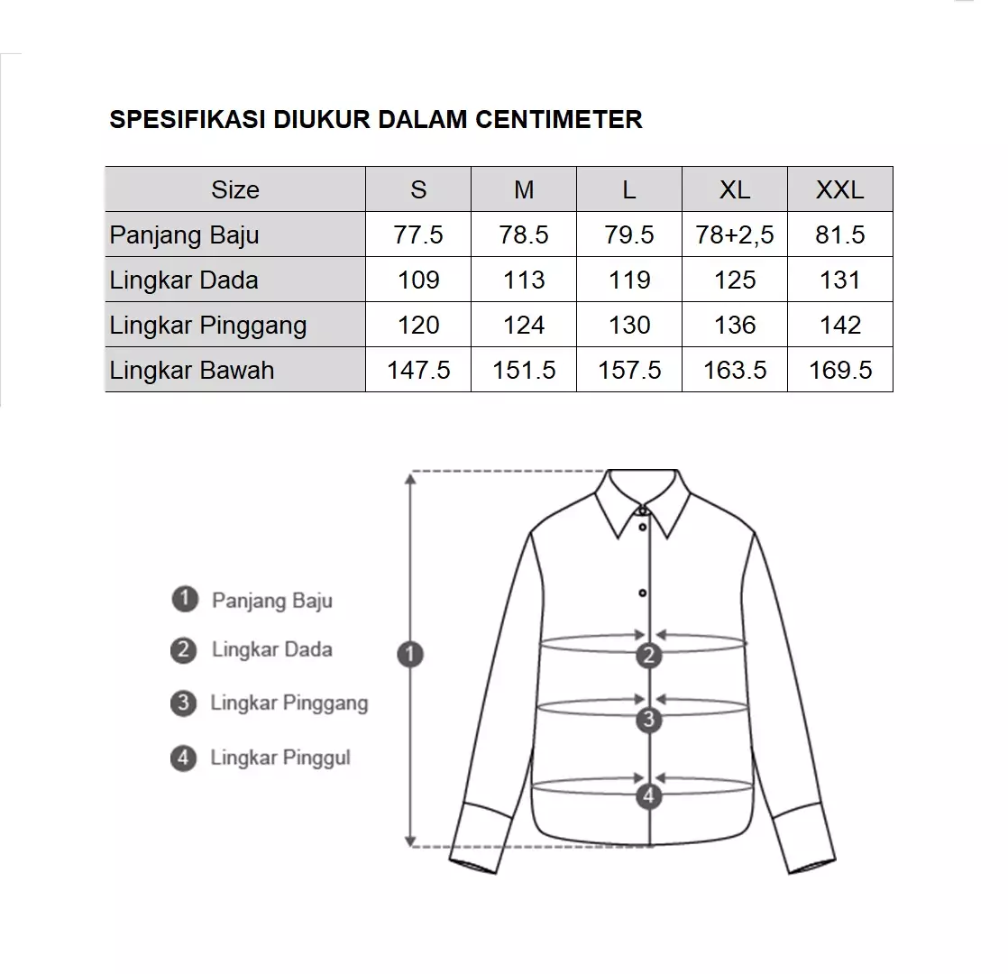 MINIMAL - Giandra - Kemeja Satin Motif Etnik - White Colour White
