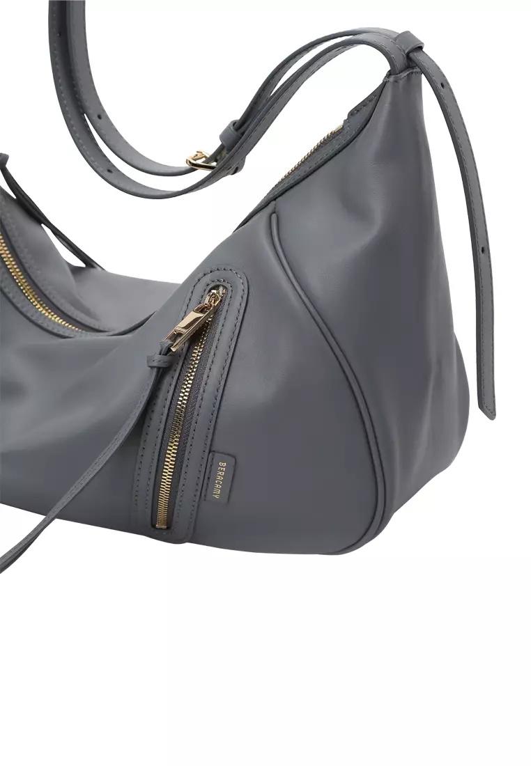 Ursula V11 2-Way Drape Hobo / Crossbody Bag - Slate Grey