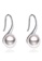 A.Excellence silver Premium Japan Akoya Sea Pearl  6.75-7.5mm Ear Hook Earrings 0C72BAC01DC4E1GS_1