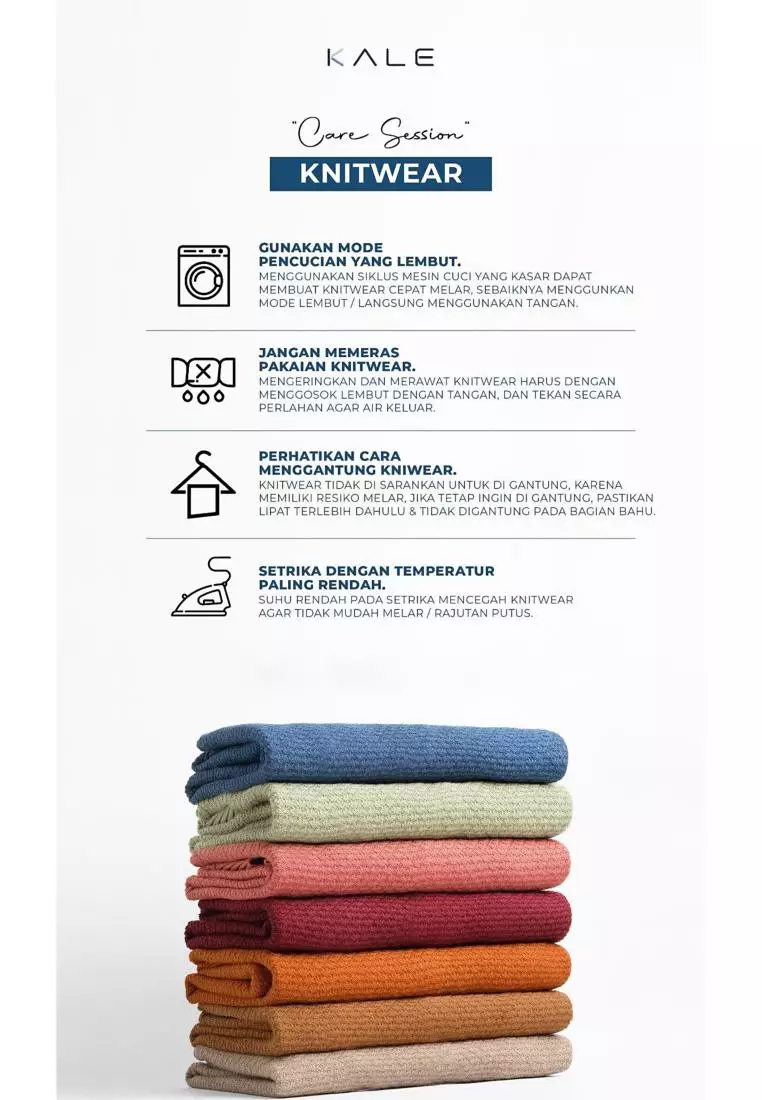 Kale Oxford Blue / atasan kaos pria / baju kaos pria / kaos basic pria / kaos rajut