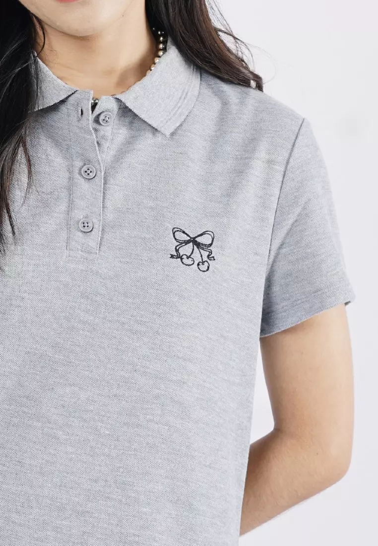 3Second Women's Maxi Collar Dress Short Sleeve Game C050225