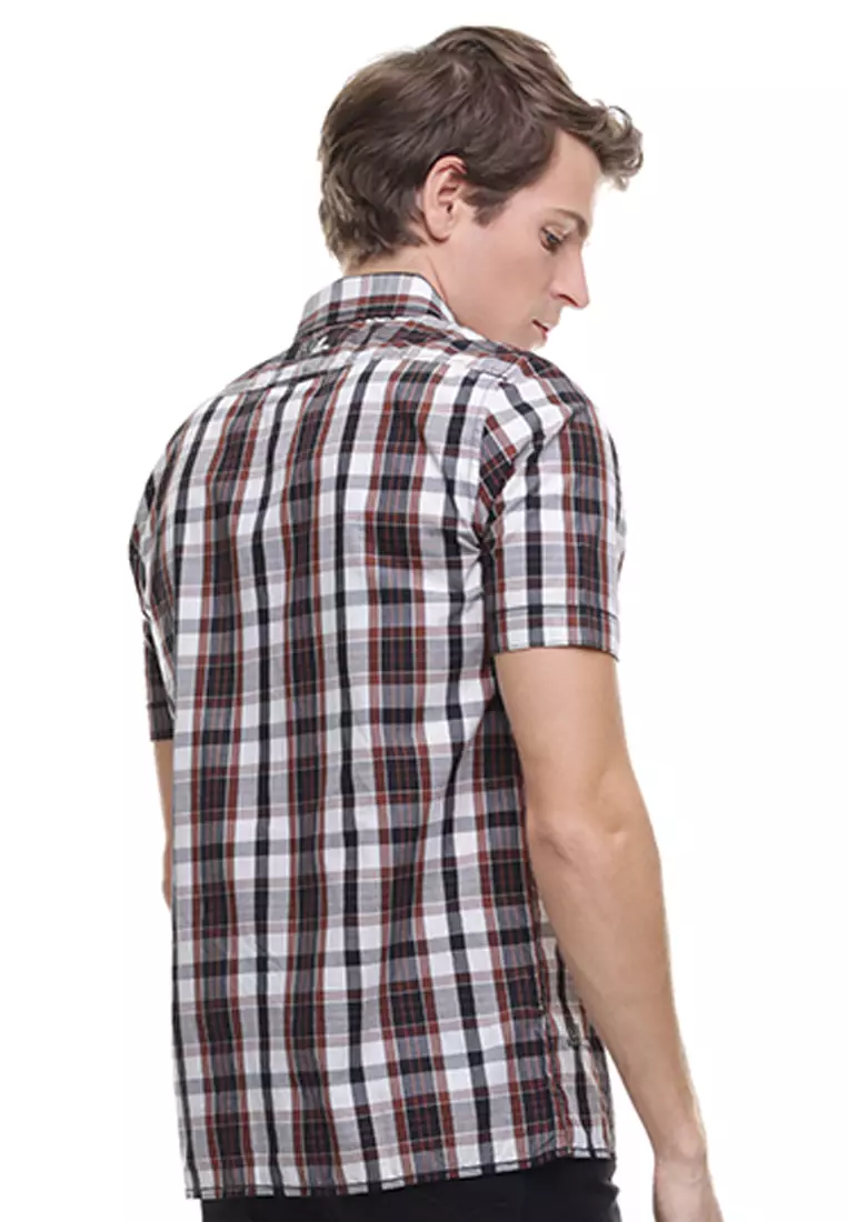 LGS - Kemeja Casual - Motif Kotak - Coklat - Regular Fit - CSH.270.W570.979.C