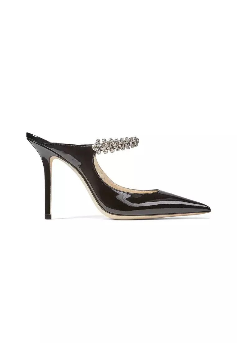 Discount on Jimmy Choo  shoes - SKU: Jimmy Choo Leather Women's High Heels Bing100pat Black