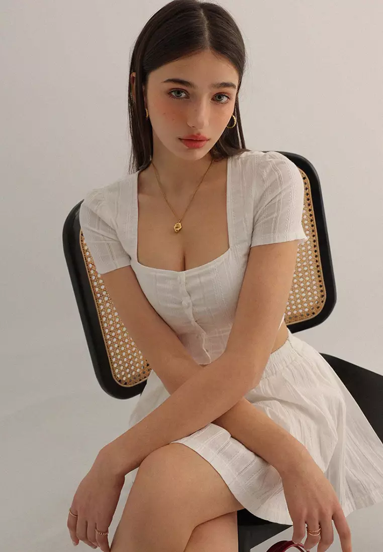 Sporty Chic Top and Skirt Set