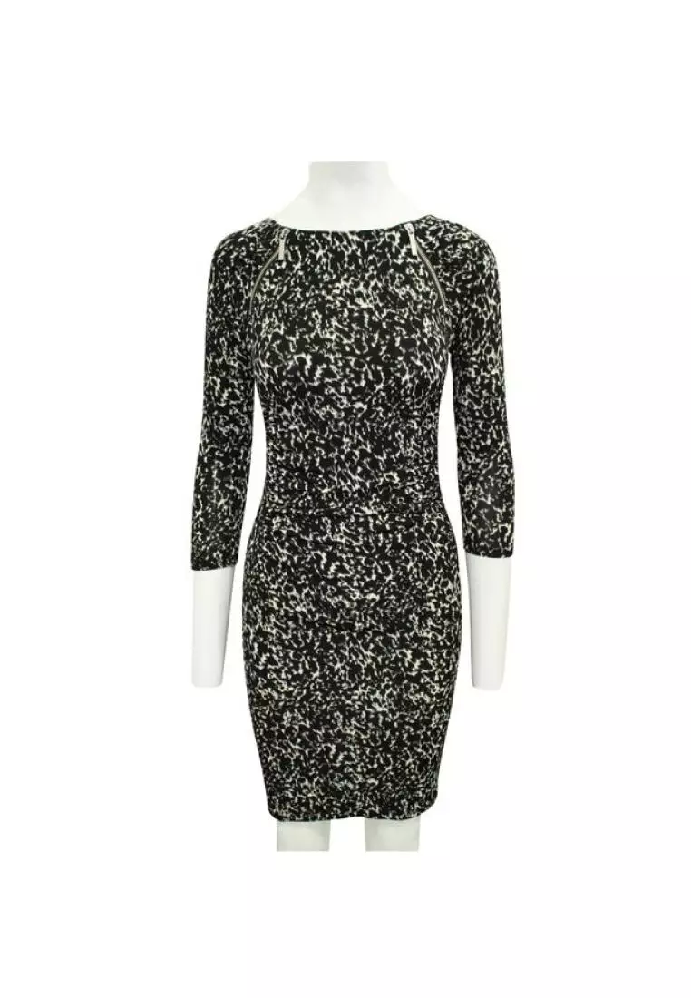 Michael kors heart deals print flounce dress
