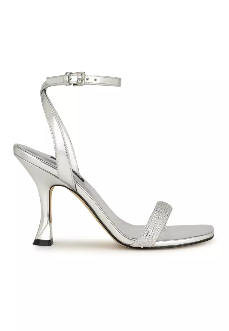 Nine west silver sandals top