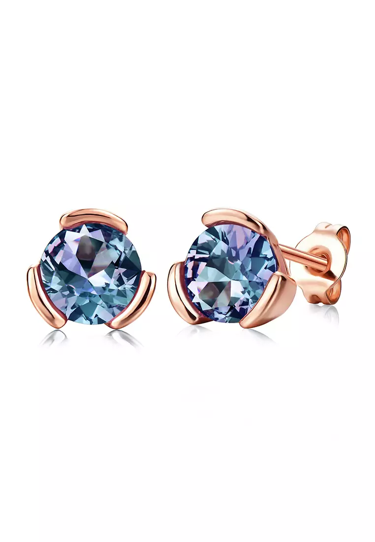 [Alexandrite Collection] ILYA Alexandrite Earring RG - Anting Silver S925 by Her Jewellery