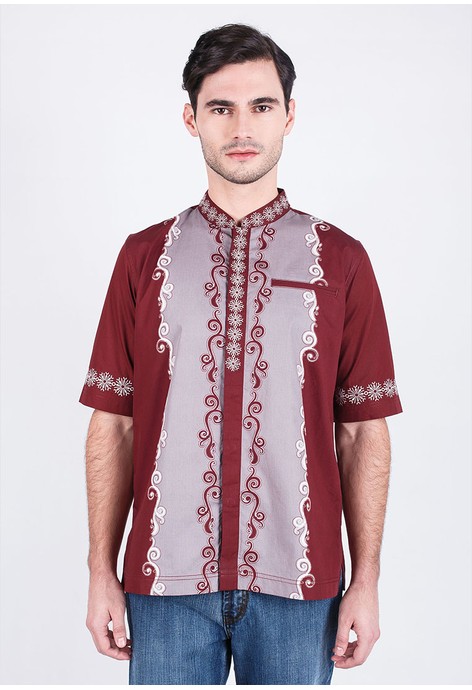 PENAWARAN LGS Regular  Fit  Baju  Koko Lengan Pendek 