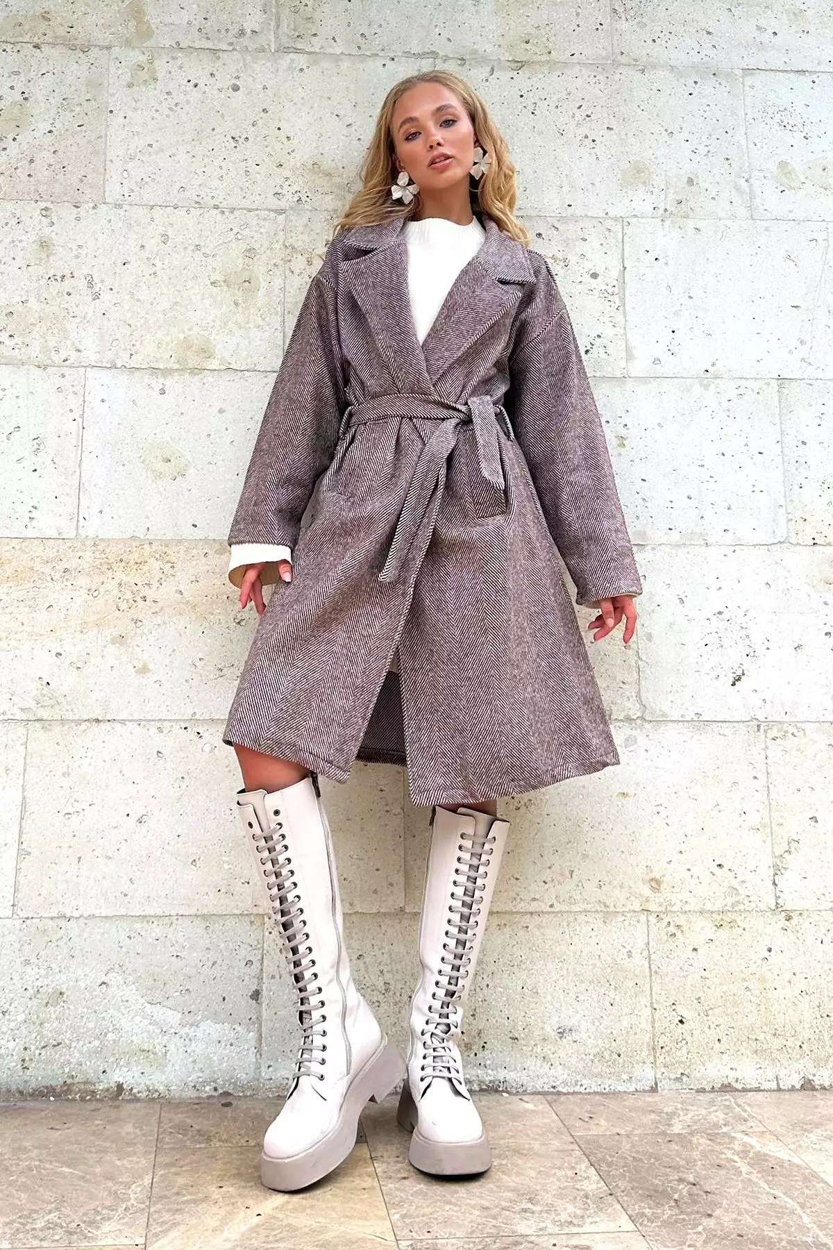 Long Belted Coat