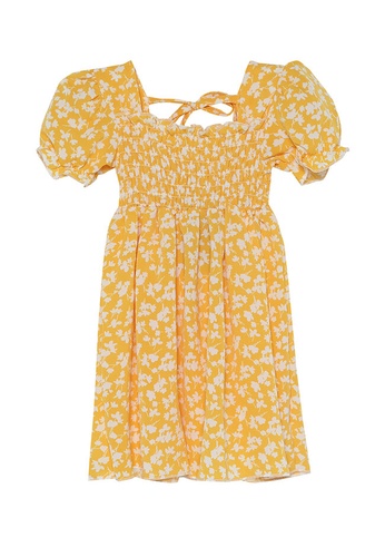 Milliot & Co. yellow Grenana Girls Dress 6A2F9KA2C1EC32GS_1