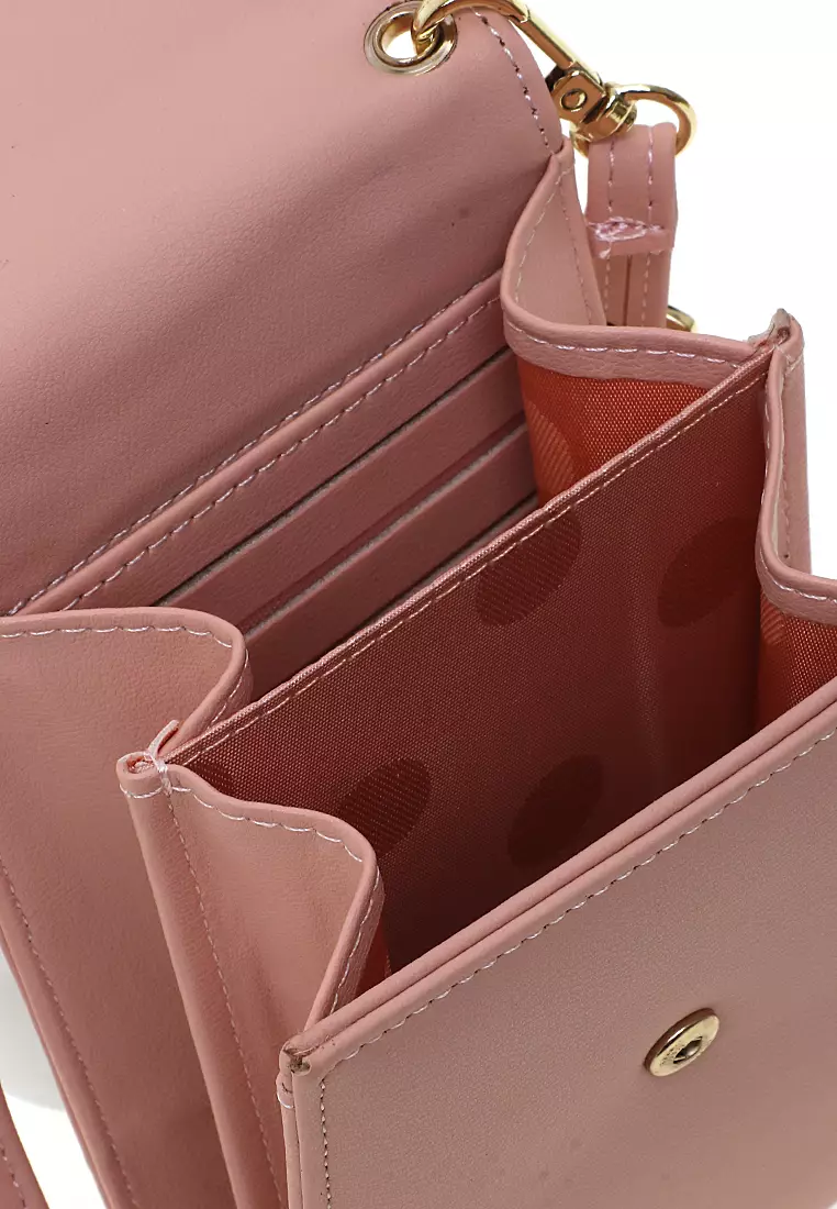 Sling Bag Tas Selempang Wanita Dompet Handphone Material Kulit Leather ORIGINAL