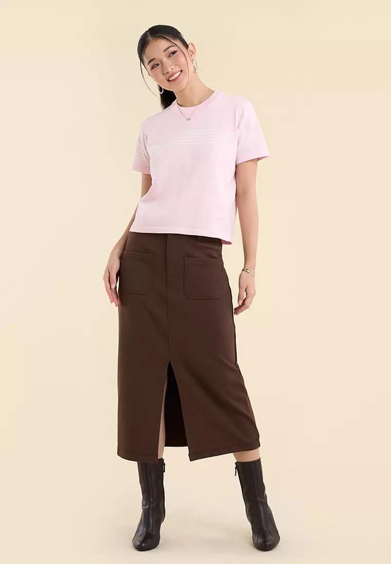 Dress Code Light Knit Striped T-Shirt