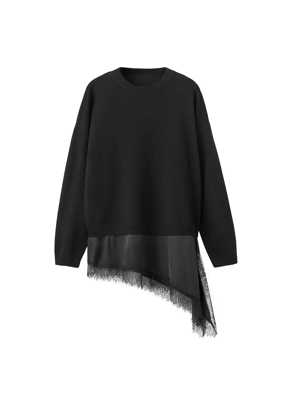 Sweater kombinasi renda