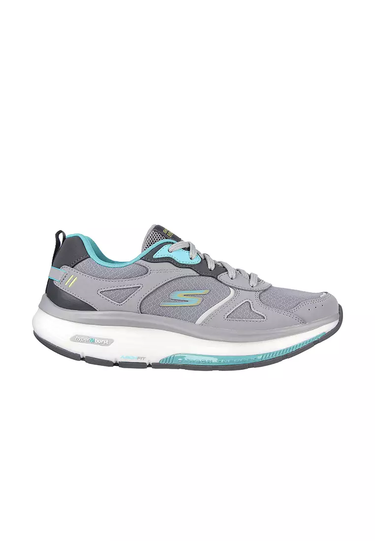 Womens Skechers GOrun Consistent Grey/Turquoise