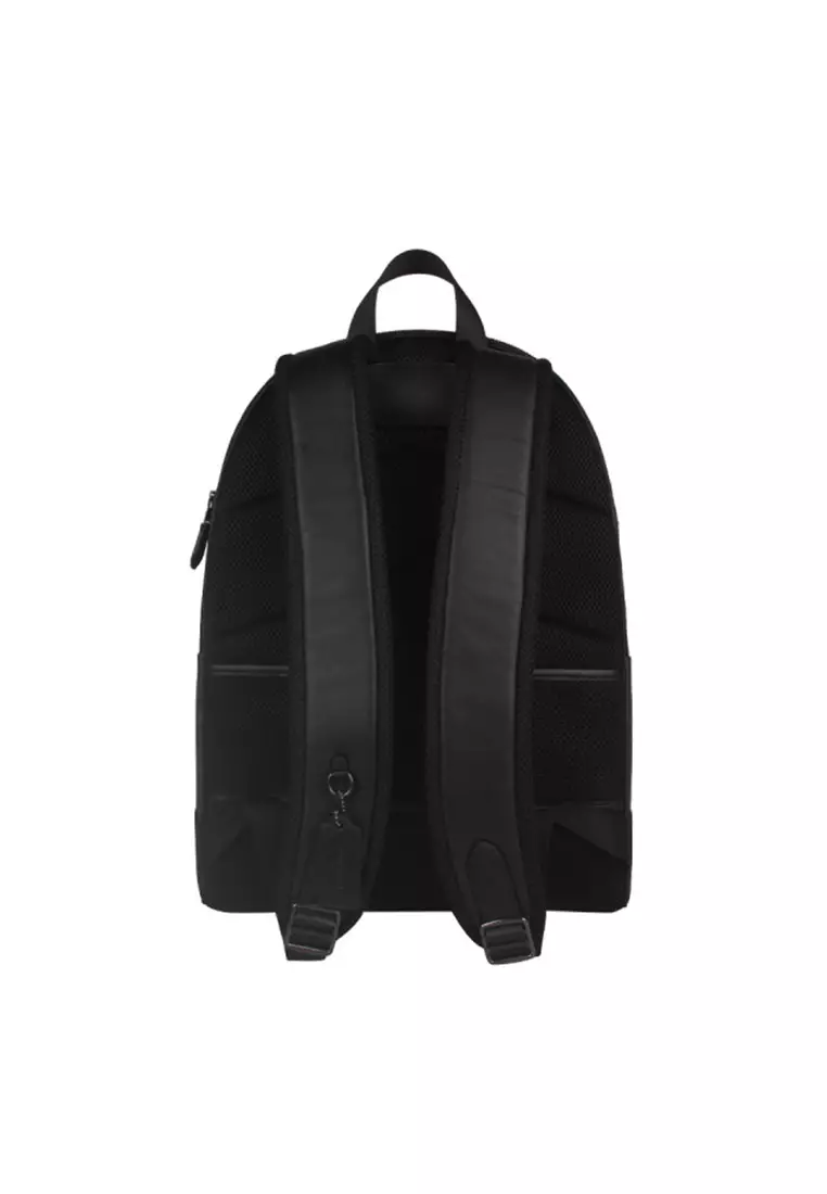 West Backpack In Signature Canvas With Varsity Stripe CV922