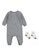 Nike grey Nike Boy Newborn's Block Coverall & Socks Set (0 - 9 Months) - Dark Grey Heather DE7FDKABDA1D26GS_2