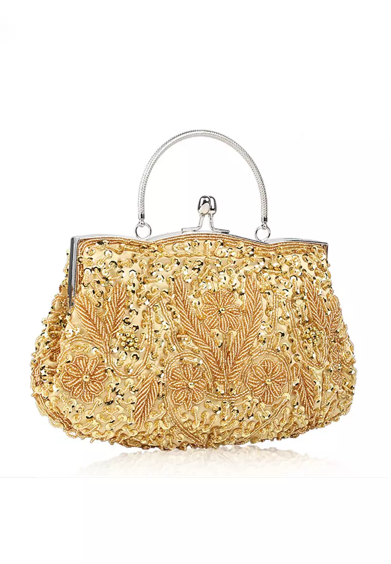 VANSA Vintage Beaded Clutch Bag VBW Ch001A