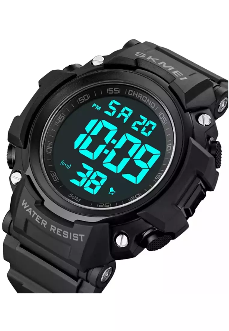 Jam Tangan Pria Digital Waterproof Many Function Strap Tali Material Silicone IR21 ORIGINAL