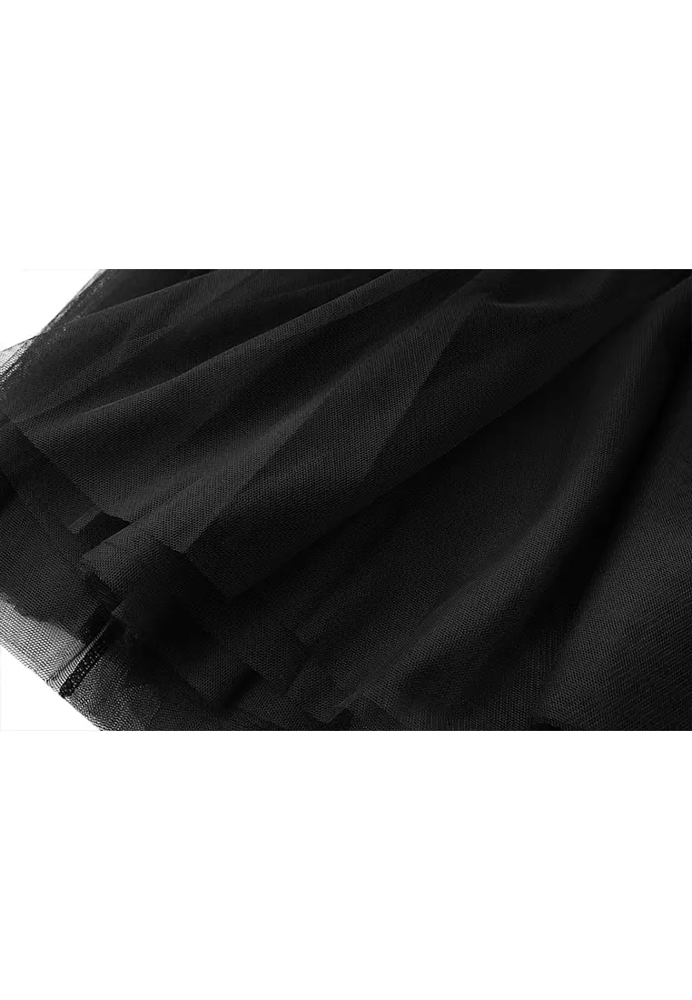 High Waist Slim Mesh Maxi Skirt AF8859