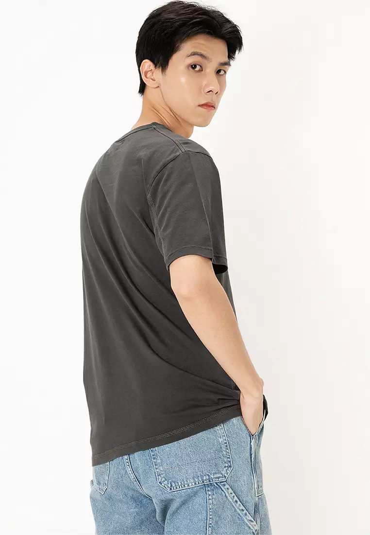 Contrast Stitch Pocket T-shirt